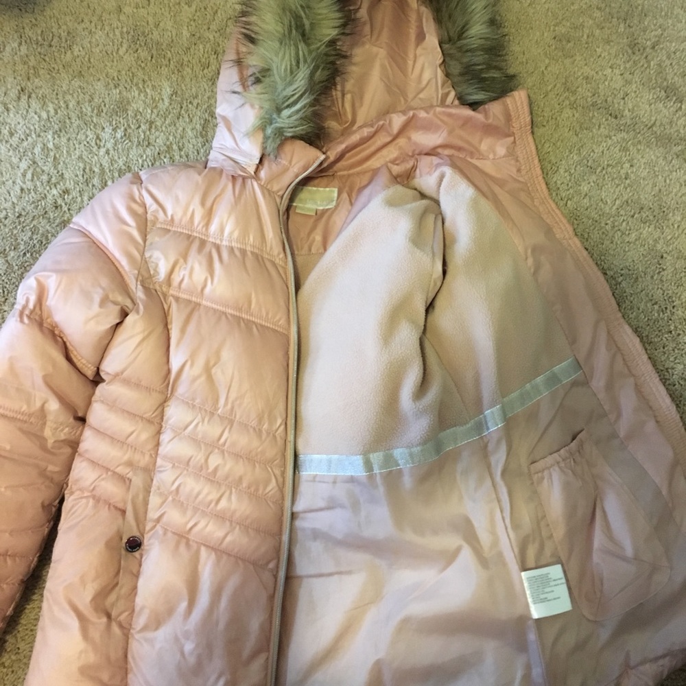 Light pink Michael kors puffer jacket